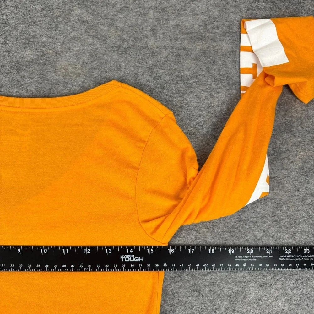 Nike Tennessee Volunteers Vols T-Shirt Athletic Cut Long Sleeve Orange Womens XS
